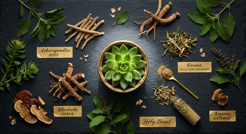 Adaptogens vs. Kanna — What's the Difference and Do You Need Both?